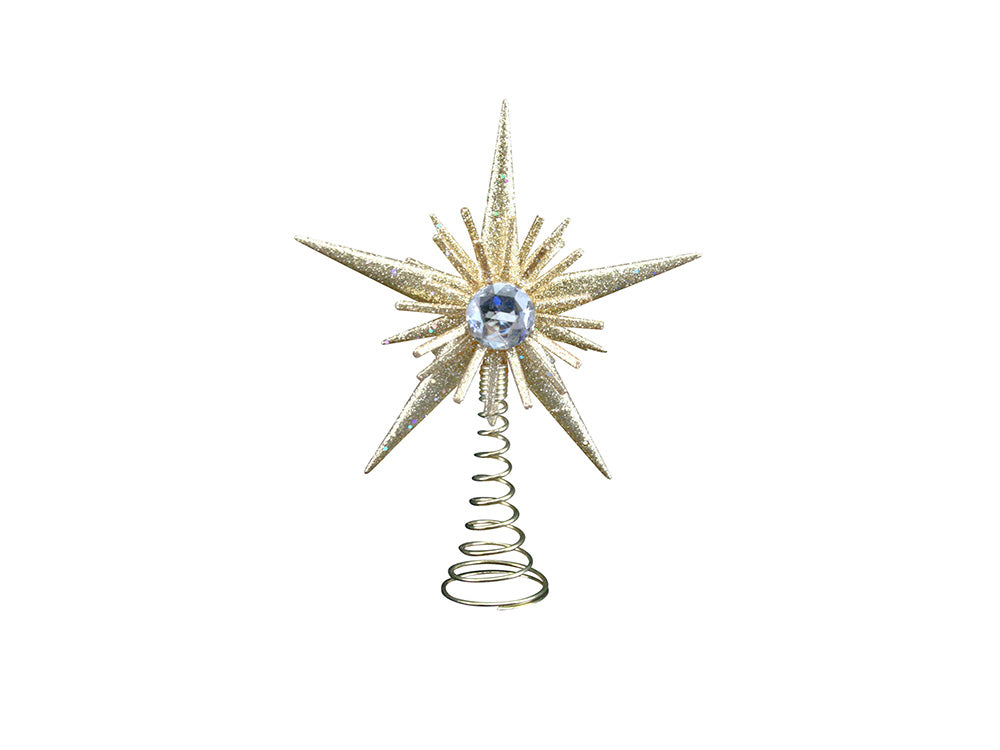 Glitter Starburst Star Tree Topper