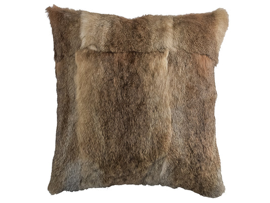 Plush Fur Cushion Cover, Beige 45x45cm