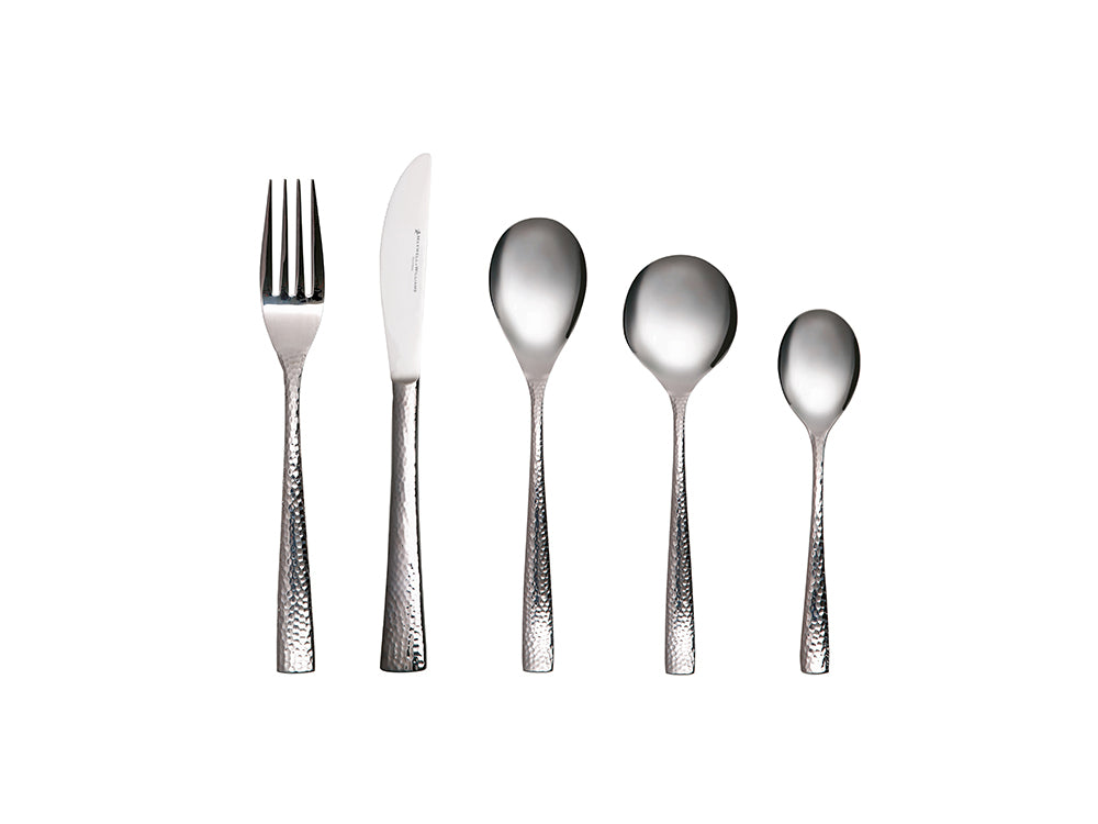 Hammered Cutlery Set, 36 pieces