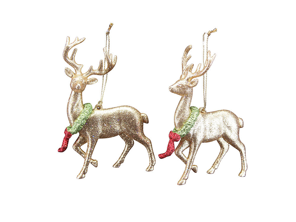 Gold Glitter Reindeer