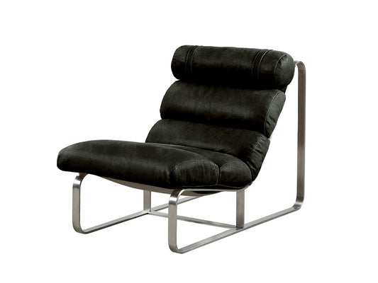 Fergus Leather Chair, Oxford Black