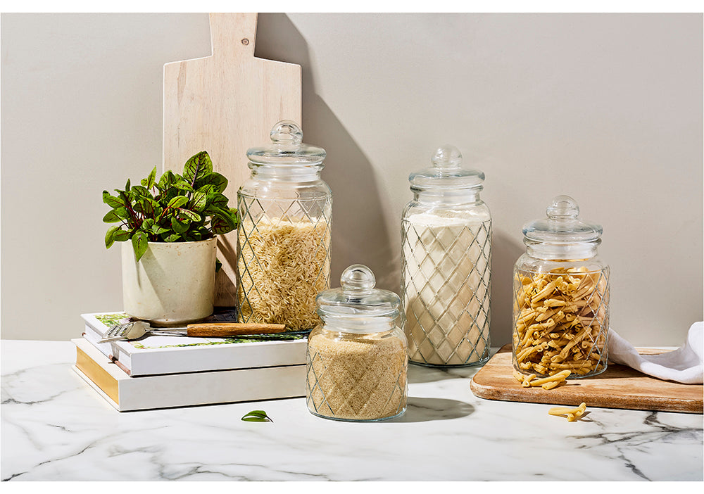Trellis Storage Jar Set of 4