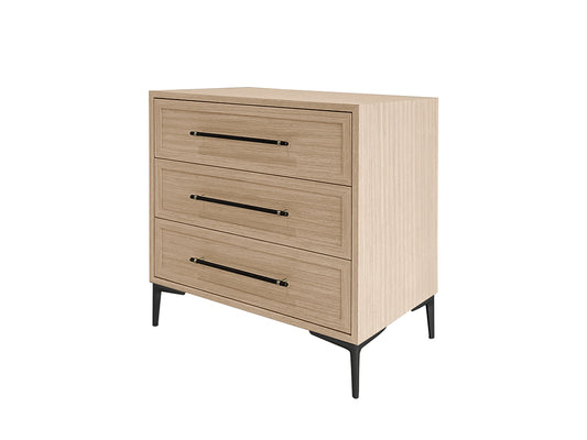 Aaron 3 Drawer Chest, Natural