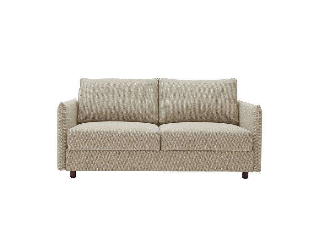 Venice Slim Arm Sofa Double Bed, Taupe