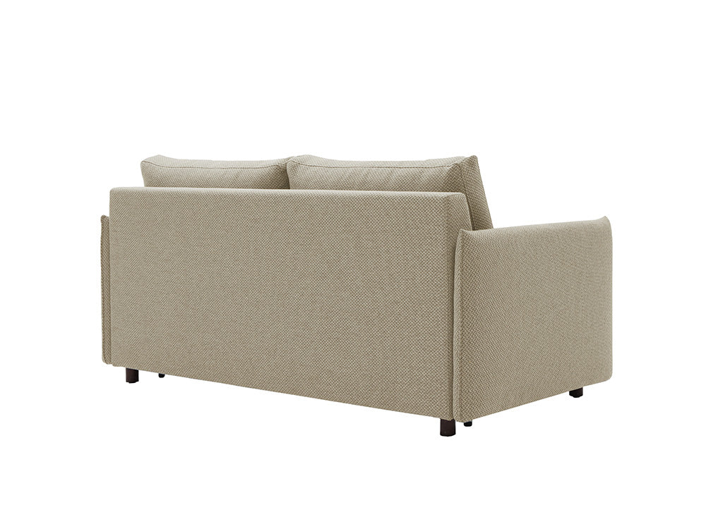Venice Slim Arm Sofa Double Bed, Taupe