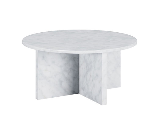 Gianni Marble Coffee Table White Carrara Marble