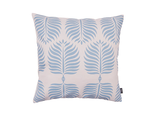 Palm Leaves Cushion Cover, Blue 50x50cm