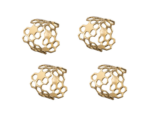 Hexa Napkin Ring Set of 4