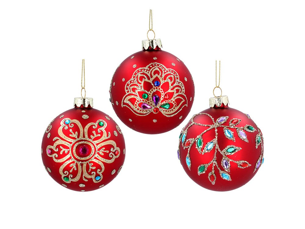 Jewel Design Red Bauble