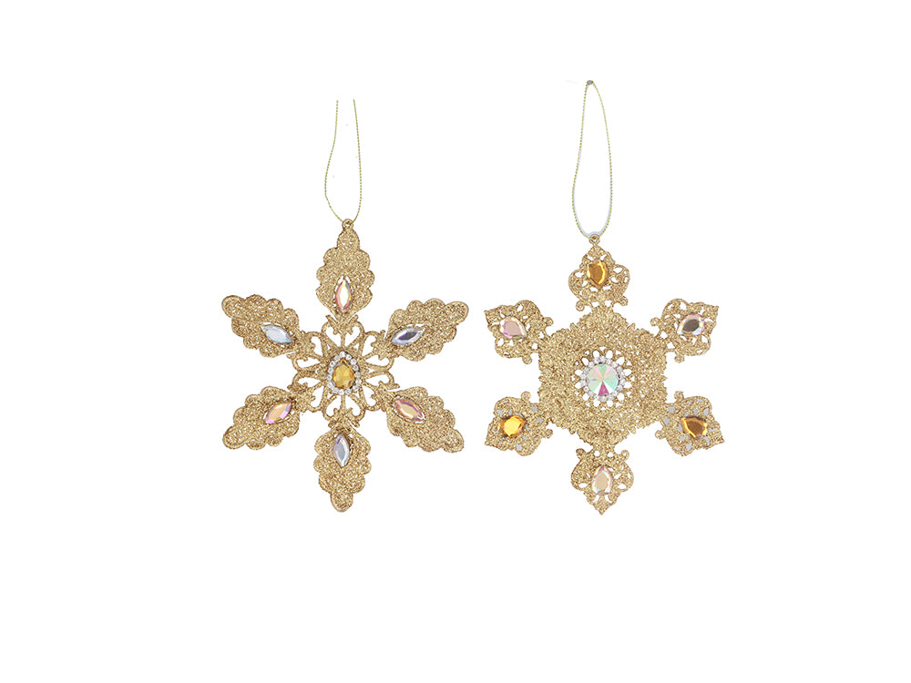 Gold Glitter Snowflake