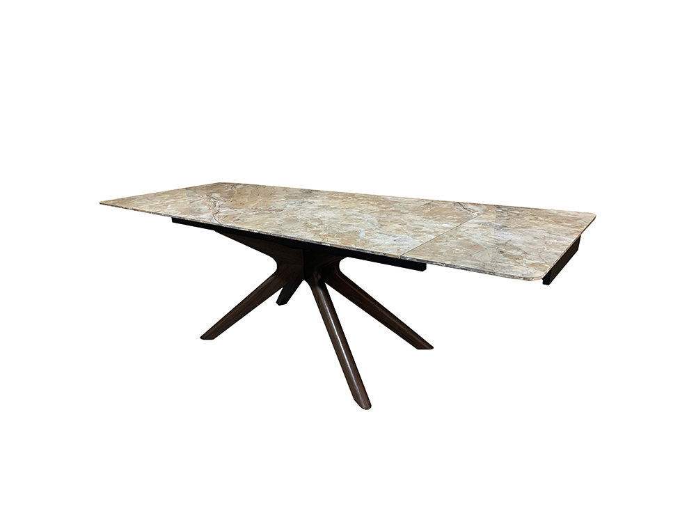 Nevada Ceramic Extending Table, Athens Brown