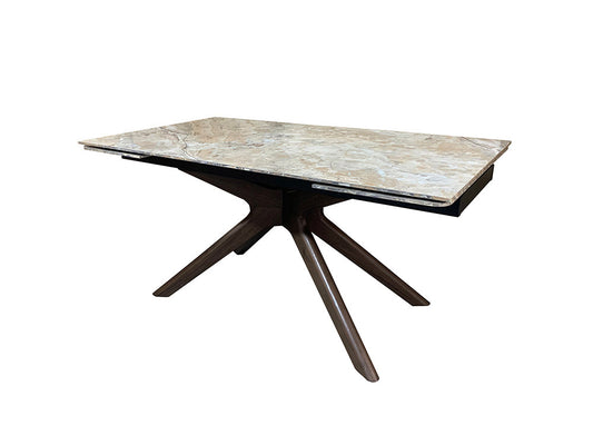 Nevada Ceramic Extending Table, Athens Brown
