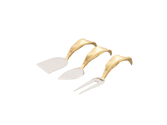 Tiger Lily Cheese Knife Set of 3