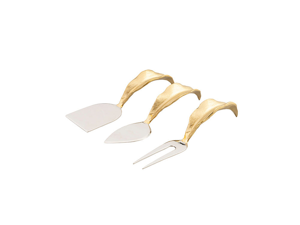 Tiger Lily Cheese Knife Set of 3
