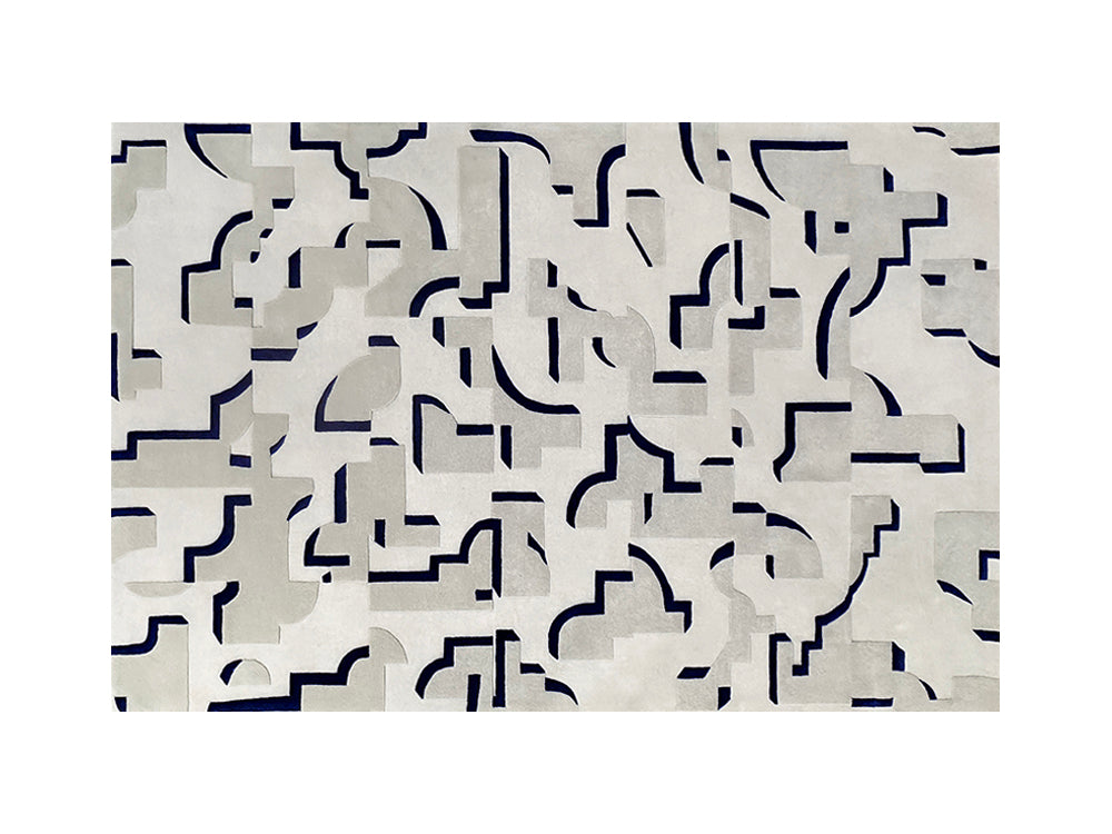 Napier Organic Abstract Rug Navy