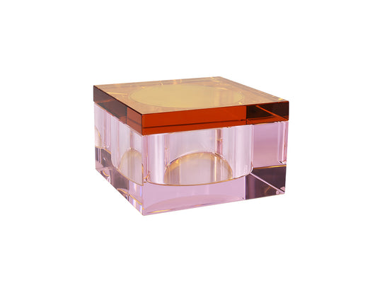 Burano Crystal Box, Amber & Pink