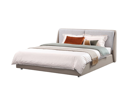 Bilbao Bed with Storage King / Tommy Cream
