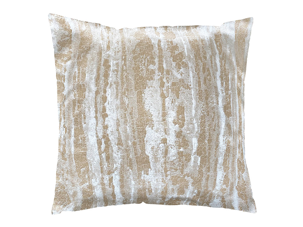 Gold Marbling Cushion Cover, Cream 50x50cm