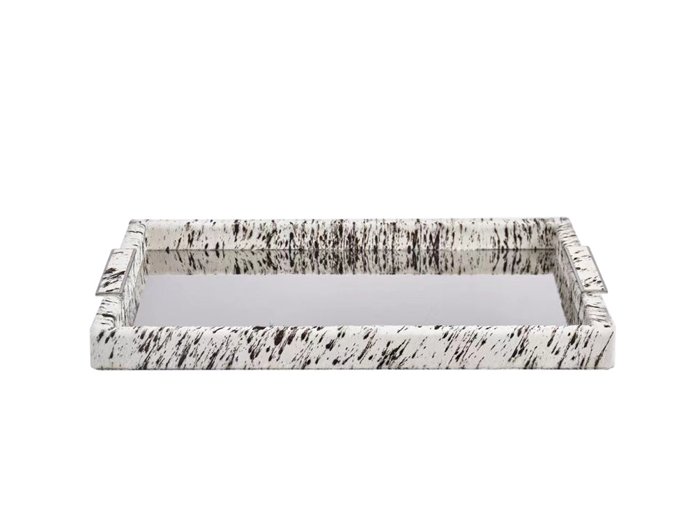 Lenna Hairon Leather Mirror Tray