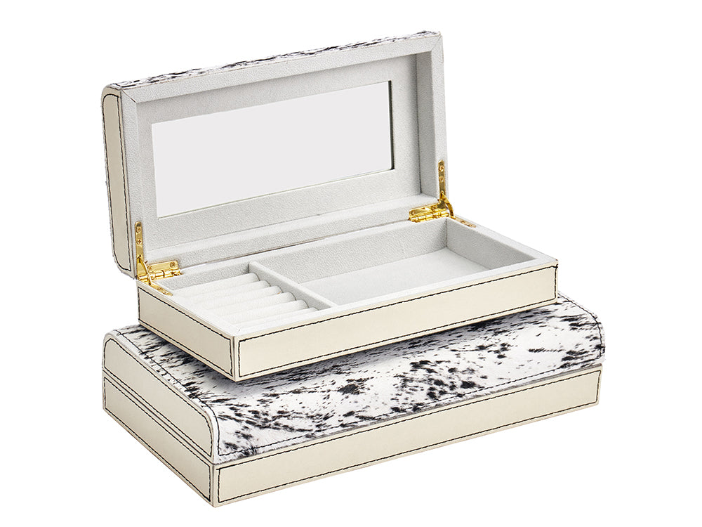 Lenna Hairon Leather Jewellery Box, Small