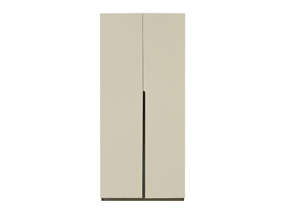 Malta large wardrobe open view showing hanging rail and shelves