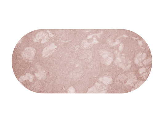 Lucca Coffee Table, Nude Pink Shell Marble Top