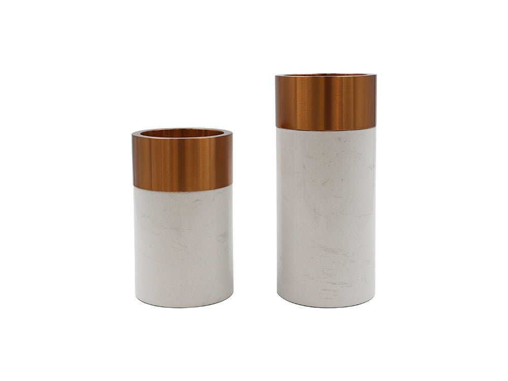 Priya Marble Vase, Low