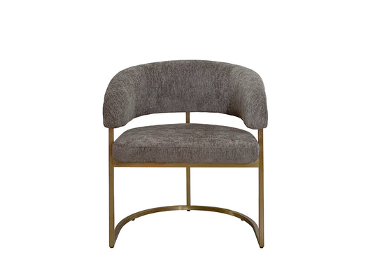 Sierra Chair, Brushed Gold & Mocha