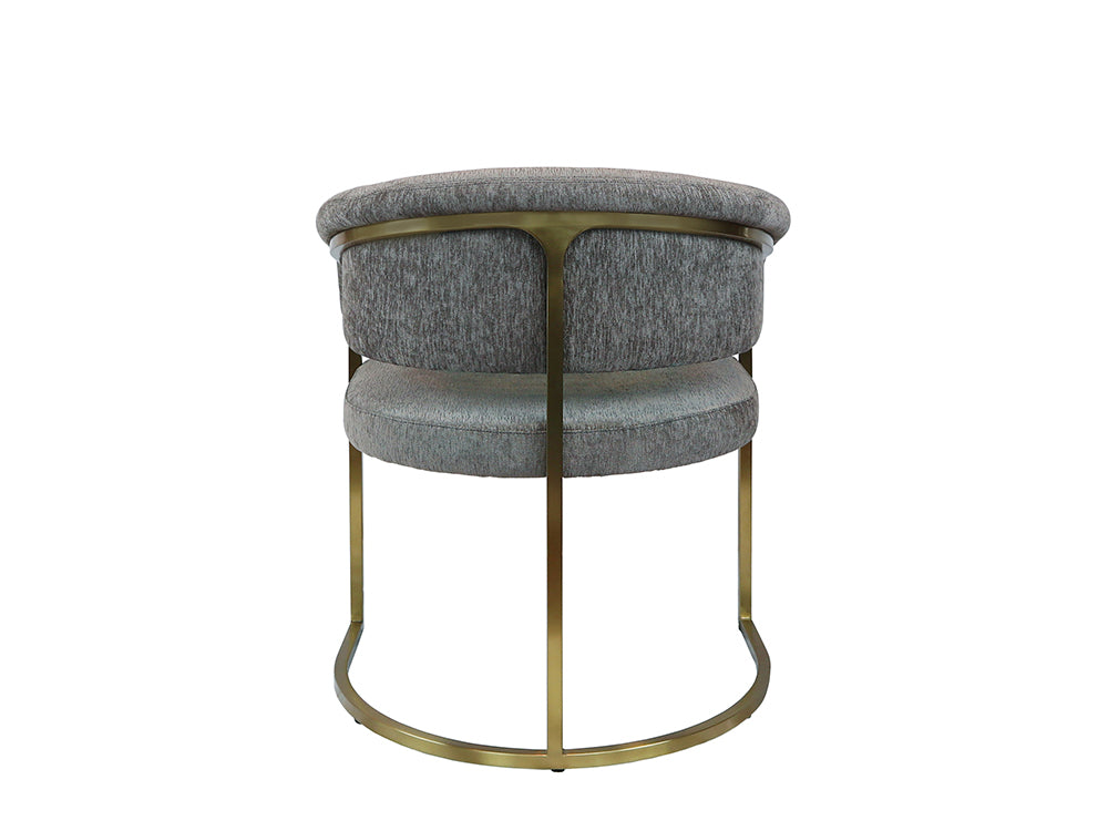 Sierra Chair, Brushed Gold & Mocha