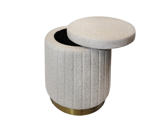 Hoffen Storage Stool, Bisque