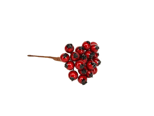 Red Holly Berry Bunch Pick