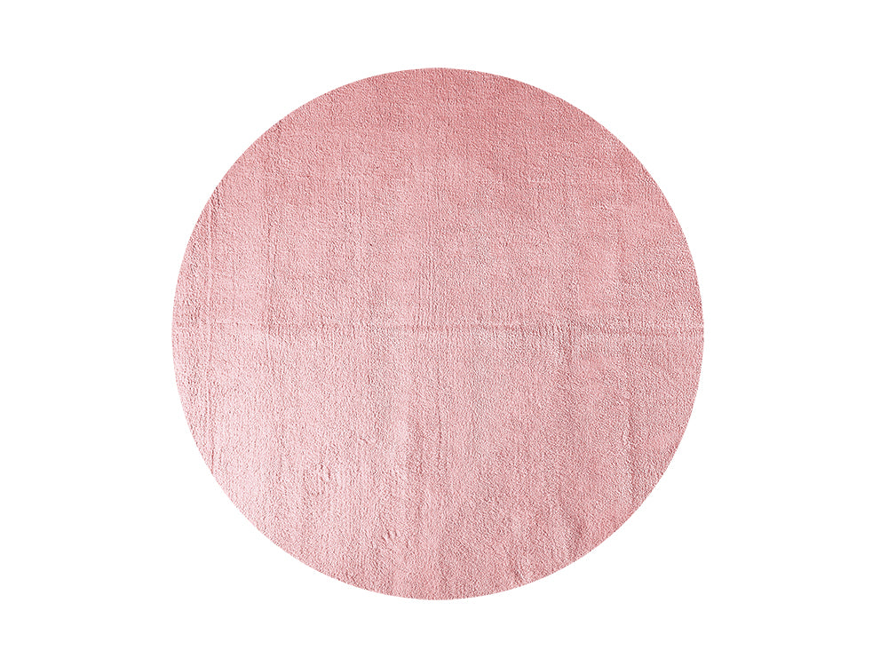 Soft Shaggy Round Rug Pink Round 200