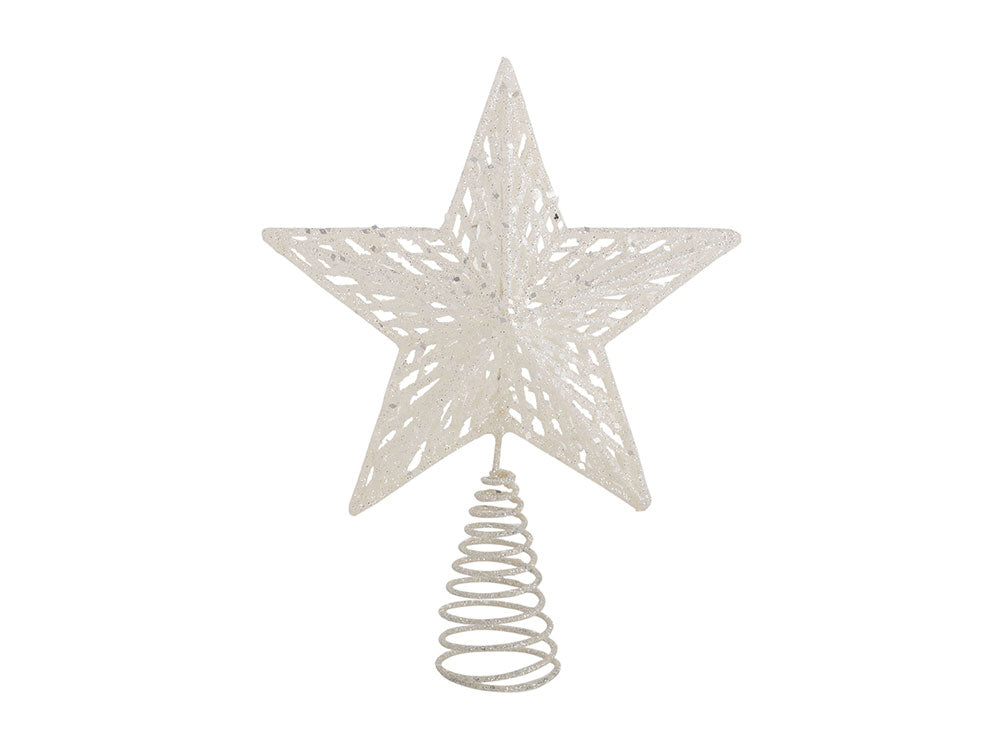 Iridescent Glitter Star Tree Topper