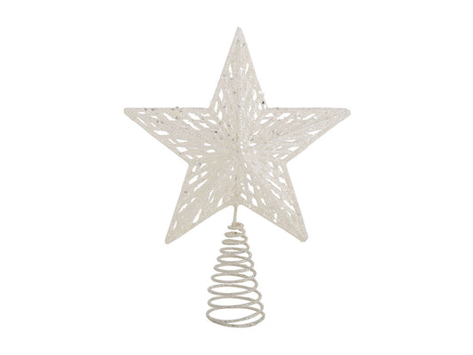 Iridescent Glitter Star Tree Topper