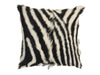 Goat Fur Cushion Cover, Zebra 45x45cm