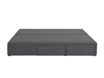 Divan Base with 2 Drawers Queen / Storm / Right
