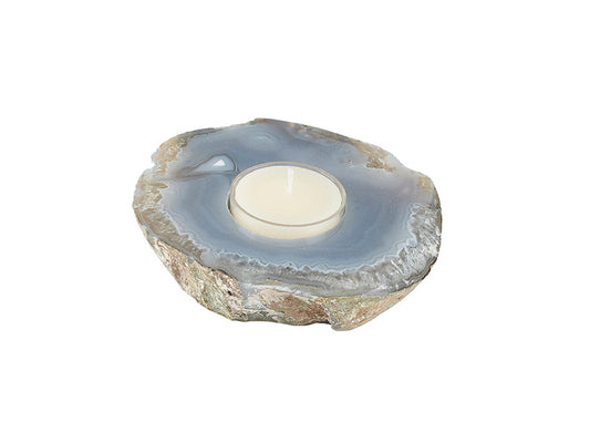 Agate Tealight Holder, Natural