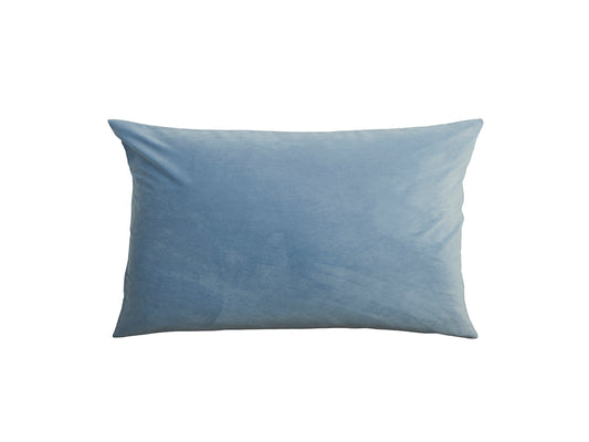 Light Blue Velvet Cushion Cover, 50x30cm