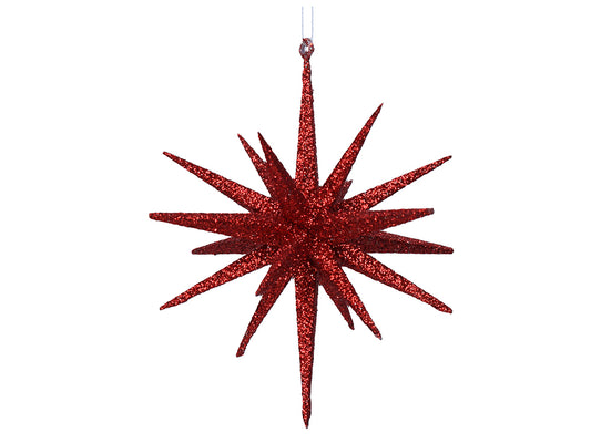 Glitter Bethlehem Star, Red