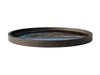 Slate Organic Glass Round Tray, 30cm