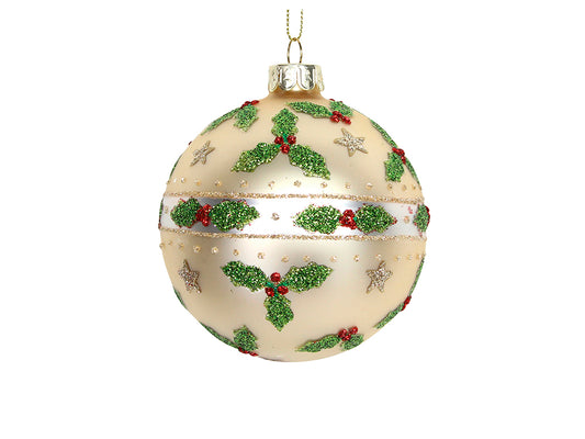Holly & Stars Bauble