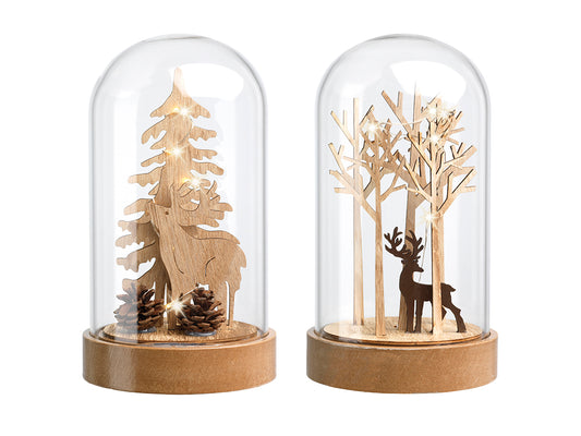 Forest & Stag LED Glass Dome
