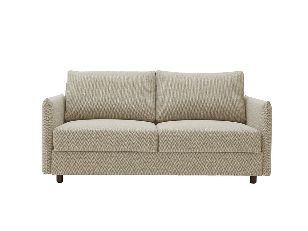 Venice Slim Arm Sofa Double Bed, Taupe