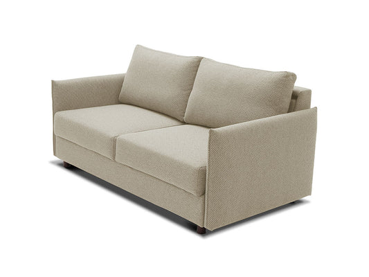 Venice Slim Arm Sofa Double Bed, Taupe