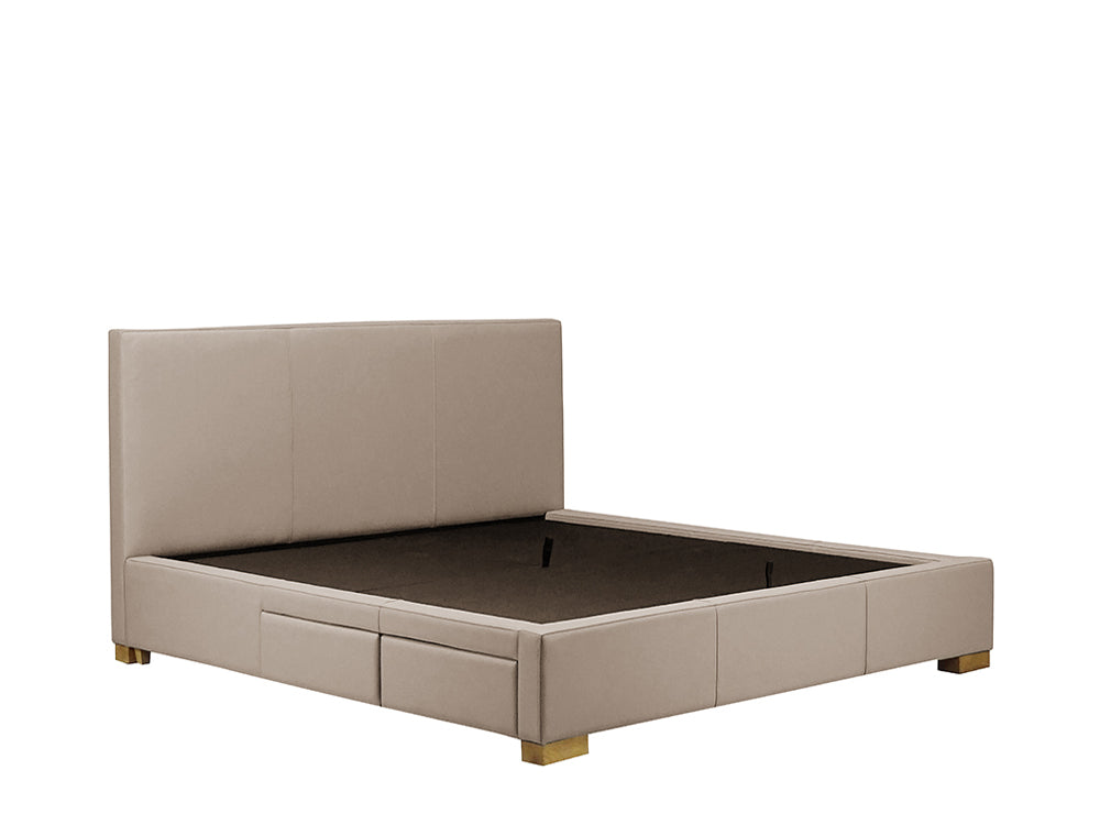 Moderna Bed With 2 Drawers Left