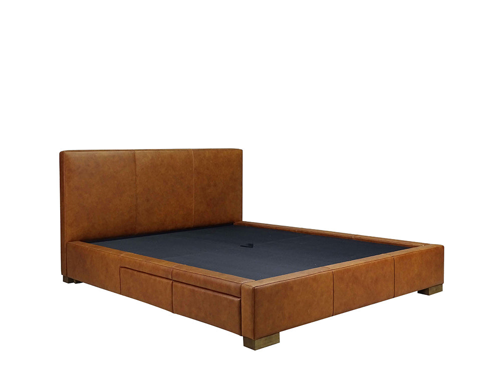 Moderna Bed With 2 Drawers Left