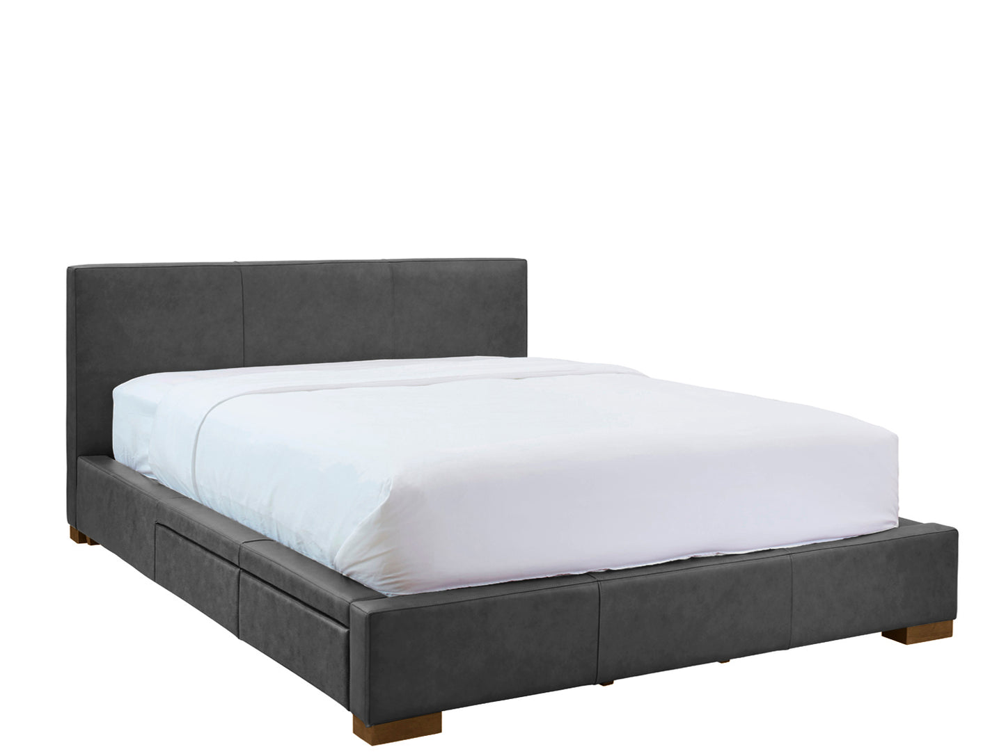 Moderna Bed With 2 Drawers Left