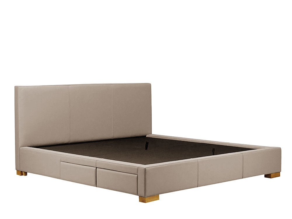 Moderna Bed With 2 Drawers Left