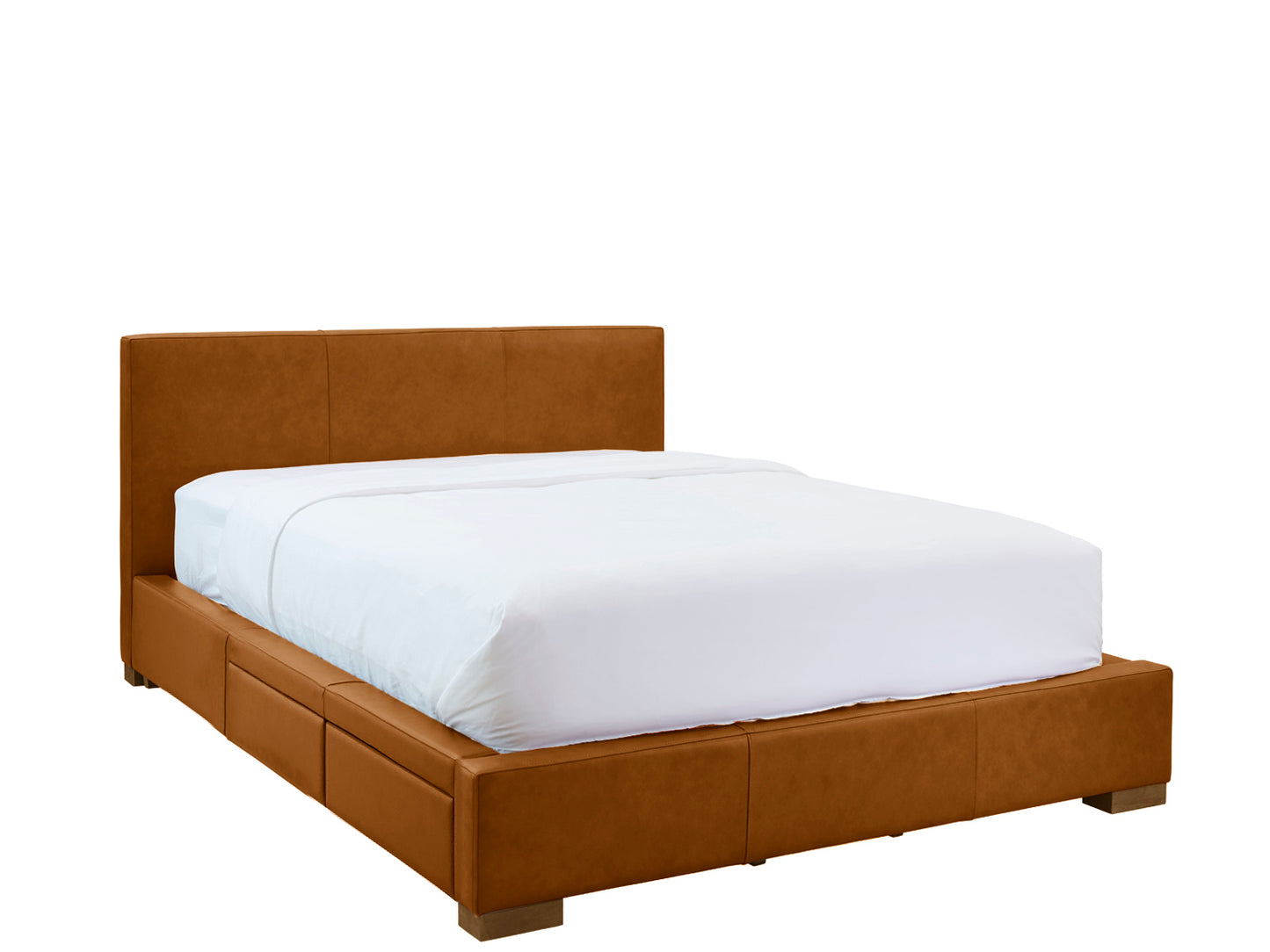 Moderna Bed With 2 Drawers Left