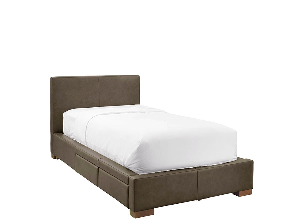 Moderna Bed With 2 Drawers Left